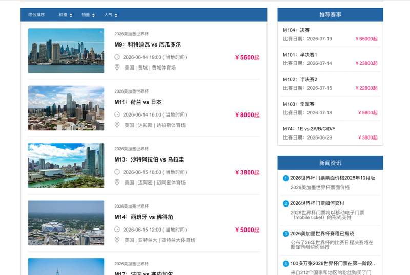  2026世界杯票务经济学：门票如何从官方价翻倍至18万的底层逻辑 体育新闻 2026世界杯票务经济学：门票如何从官方价翻倍至18万的底层逻辑 体育新闻